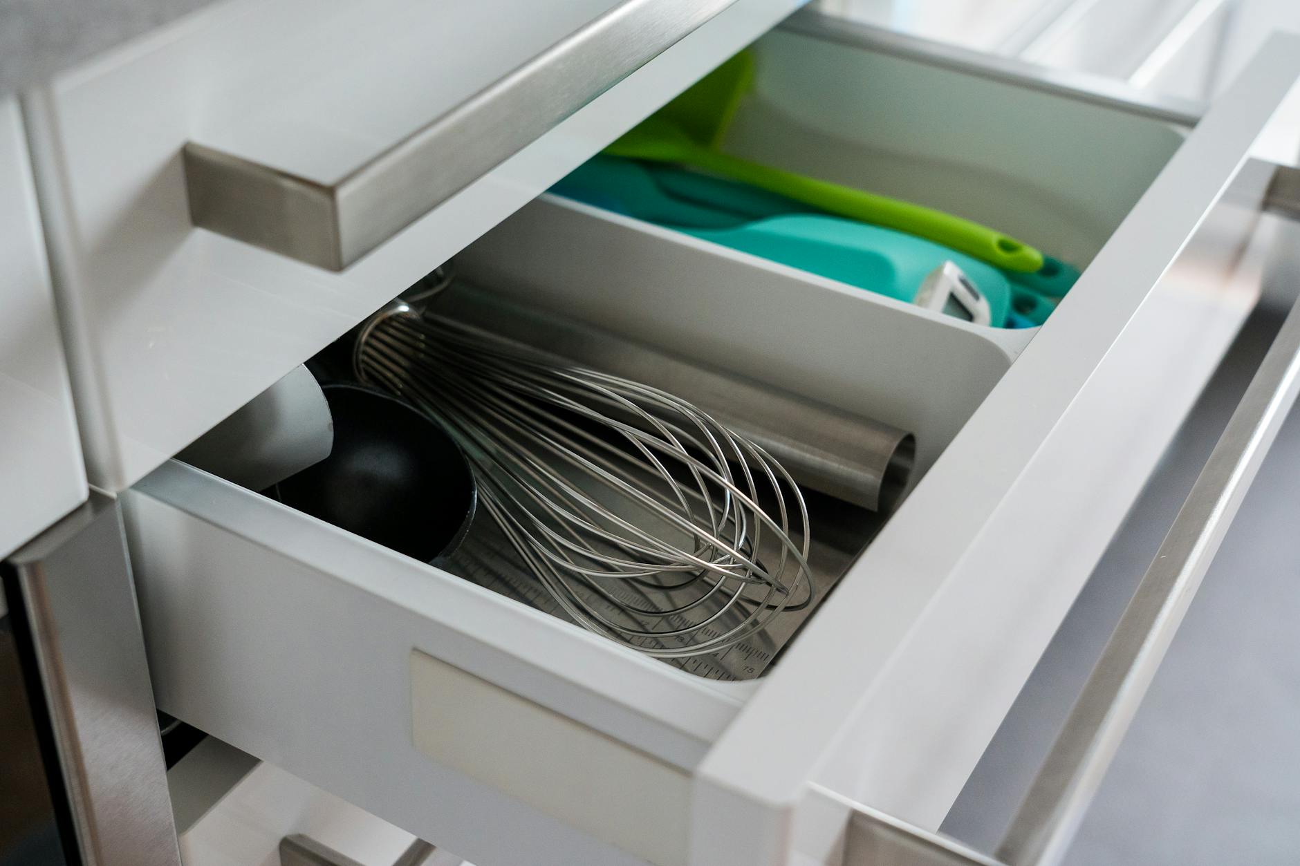 A home cook preparing ingredients in a tidy kitchen on a weeknight